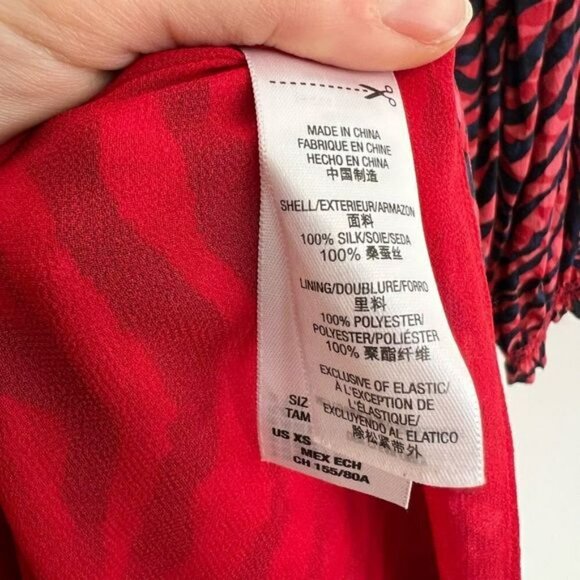 Vintage Y2K Juicy Couture Women’s Small 100% Silk Red Midi Fit Flare Dress Retro - Picture 5 of 13